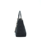 DIOR VINTAGE MEDIUM LADY DIOR NYLON/FABRIC BLACK SHW