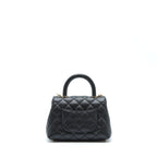 CHANEL MINI COCO HANDLE CAVIAR BLACK LGHW