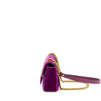 GUCCI MINI MARMONT BAG VELVET PURPLE GHW