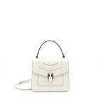 BVLGARI TOP HANDLE SERPENTI BAG WHITE