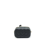 DIOR SMALL DIORTRAVEL VANITY CASE BLACK GHW WITH AN EXTRA TWILLY