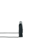 CHANEL 2.55 SQUARE WALLET ON CHAIN CHEVRON CALFSKIN SO BLACK