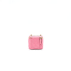 CHANEL SMALL VANITY WITH CHAIN PINK