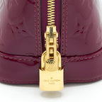 LOUIS VUITTON ALMA BB PATENT PURPLE GHW