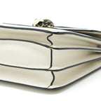 BVLGARI TOP HANDLE SERPENTI BAG WHITE