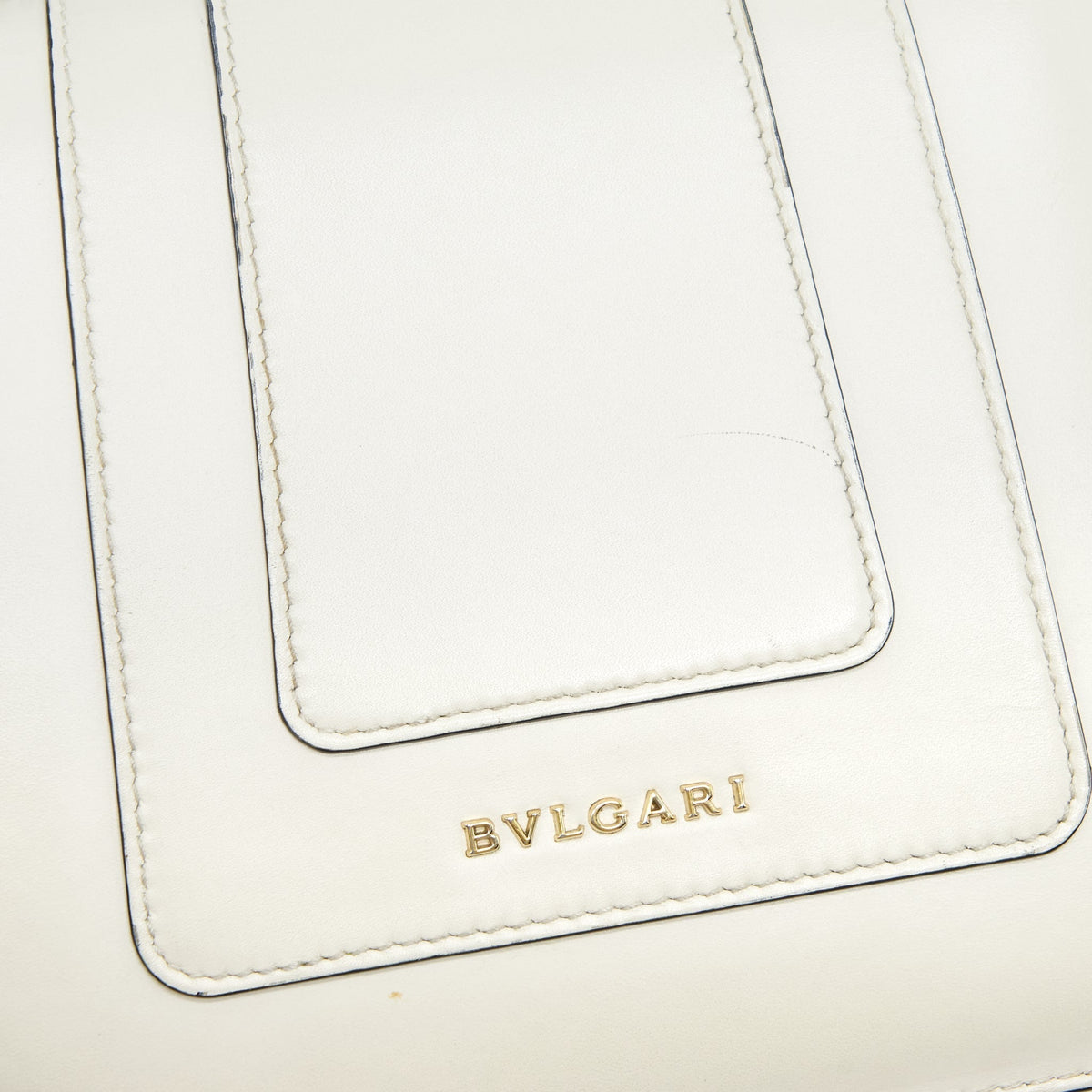 BVLGARI TOP HANDLE SERPENTI BAG WHITE