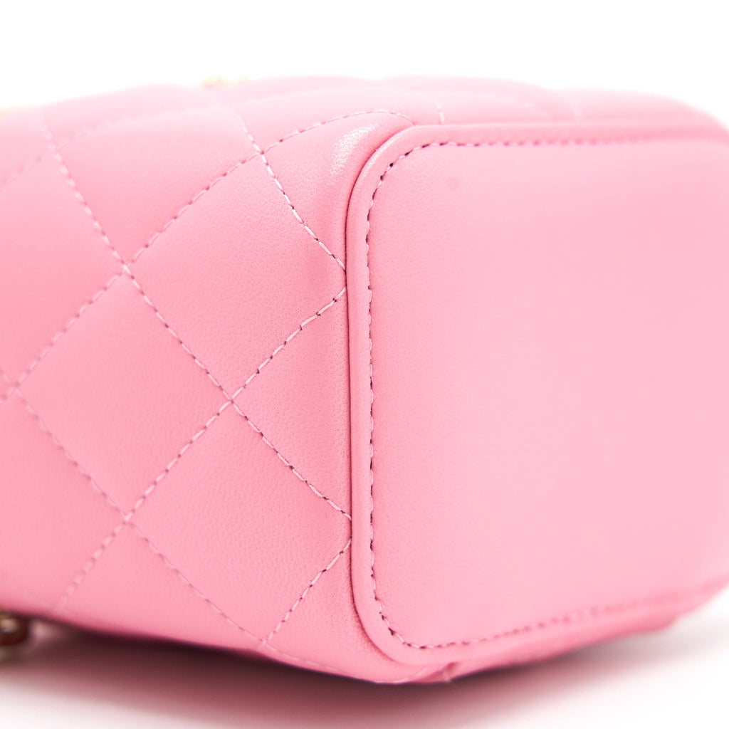 CHANEL SMALL VANITY WITH CHAIN PINK