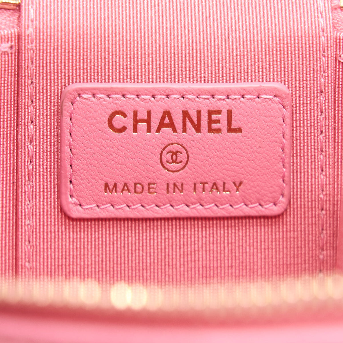 CHANEL SMALL VANITY WITH CHAIN PINK