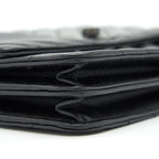 CHANEL 2.55 SQUARE WALLET ON CHAIN CHEVRON CALFSKIN SO BLACK