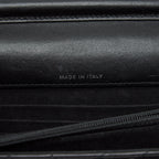 CHANEL 2.55 SQUARE WALLET ON CHAIN CHEVRON CALFSKIN SO BLACK