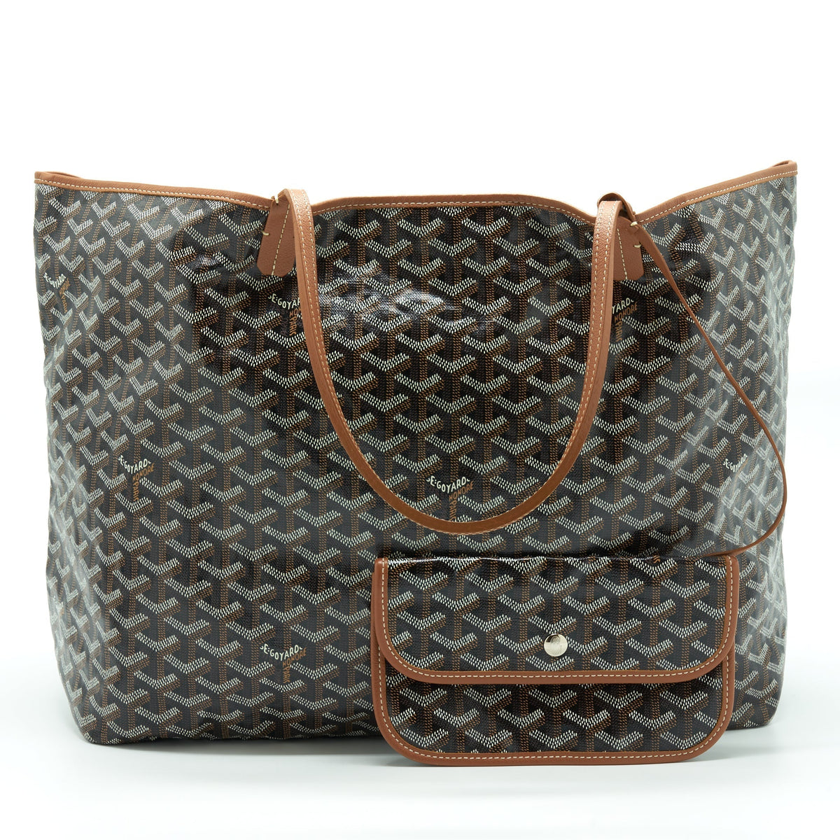 GOYARD SAINT LOUIS TOTE GM BROWN/MULTICOLOUR