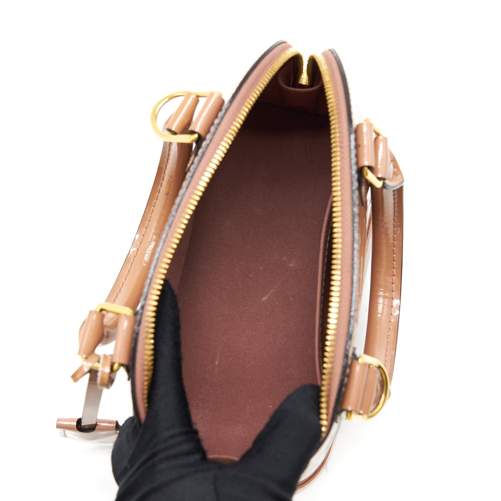 LOUIS VUITTON ALMA BB PATENT PINK GHW