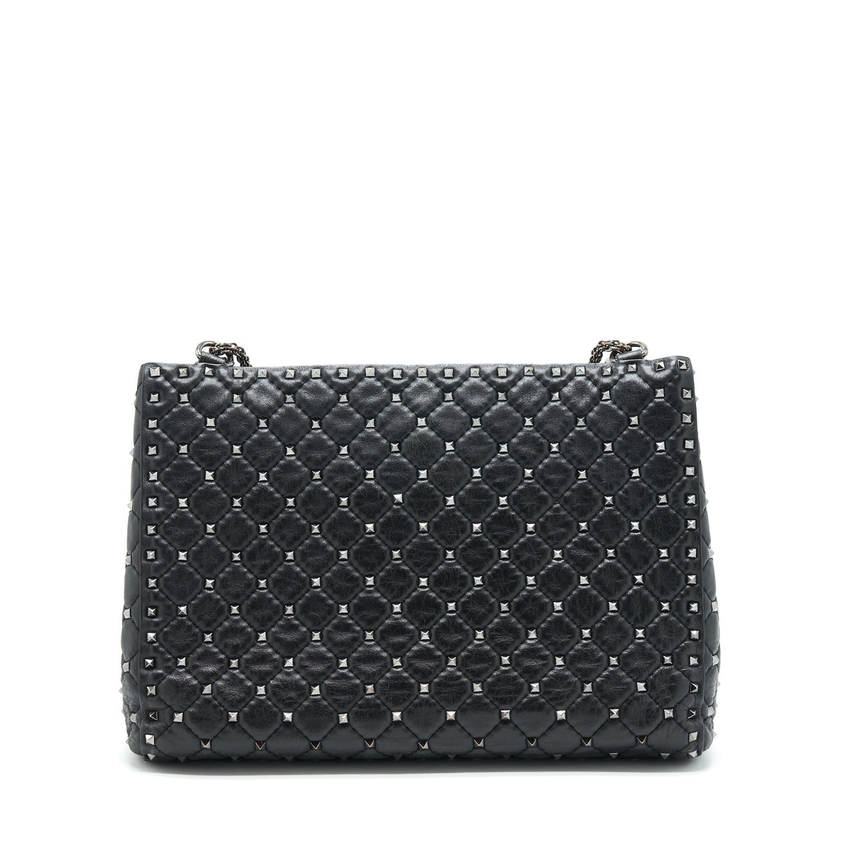 VALENTINO GARAVANI ROCKSTUD TOTE/SHOULDER BAG BLACK SHW
