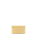 CHANEL QUILTED 2.55 WALLET CALFSKIN GOLD RUTHENIUM SLIVER HARDWARE