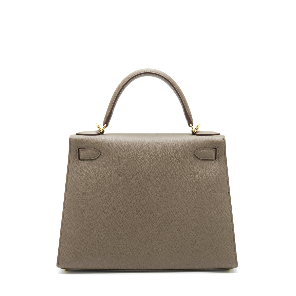 HERMES KELLY 28 SELLIER EPSOM GRIS ETAIN GHW