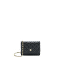 CHANEL MINI WALLET ON CHAIN CAVIAR BLACK LGHW
