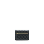 CHANEL MINI WALLET ON CHAIN CAVIAR BLACK LGHW