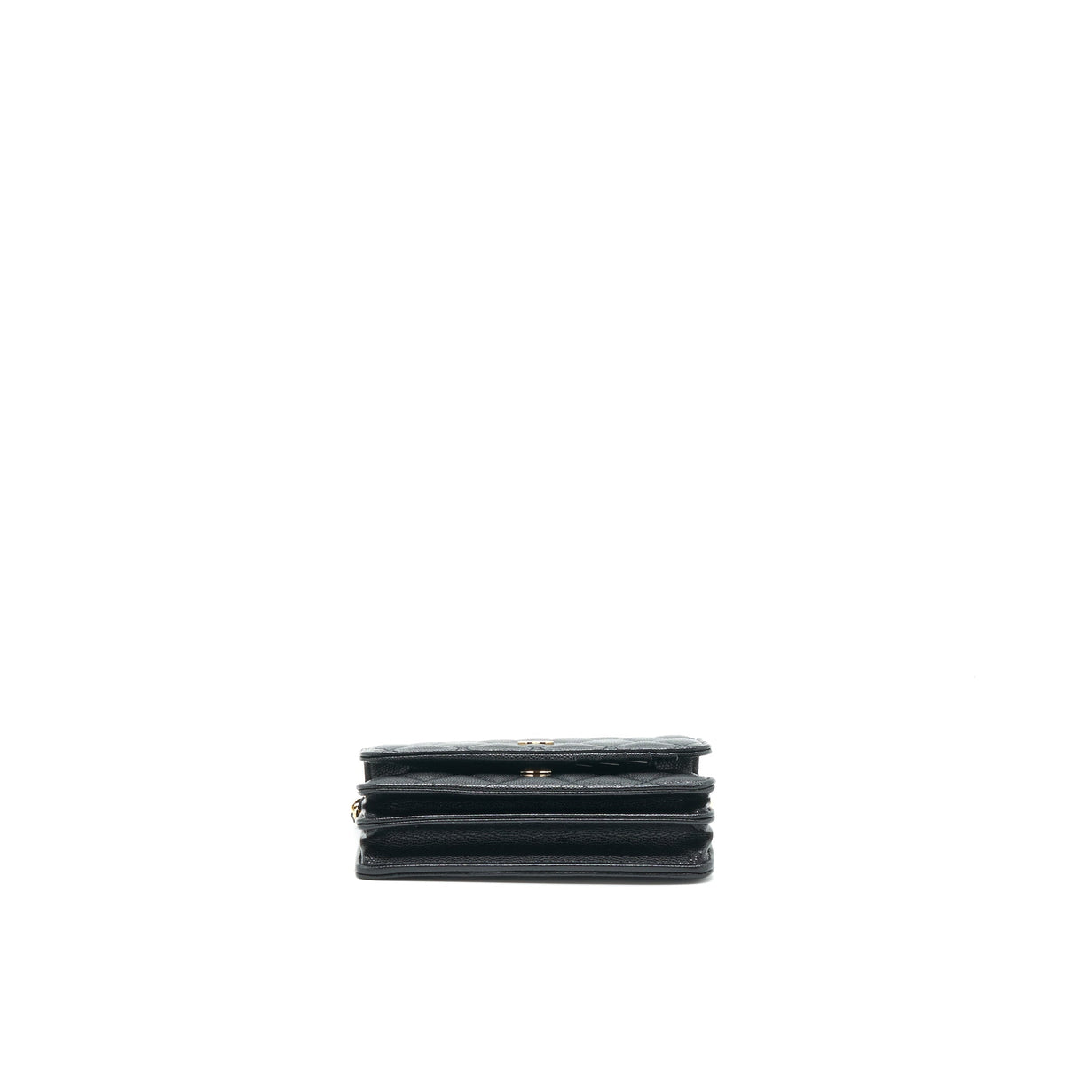 CHANEL MINI WALLET ON CHAIN CAVIAR BLACK LGHW