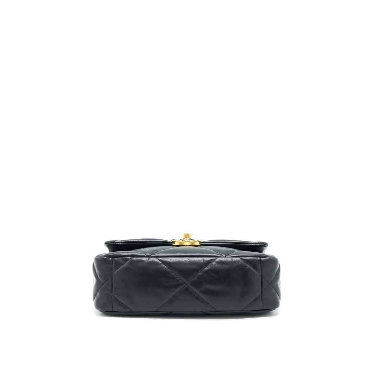 CHANEL SMALL 19 BAG GOATSKIN BLACK WITH GOLD/SLIVER HARDWARE