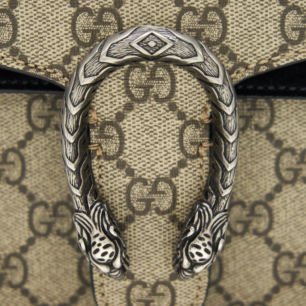 GUCCI DIONYSUS GG SUPREME MINI BAG BLACK