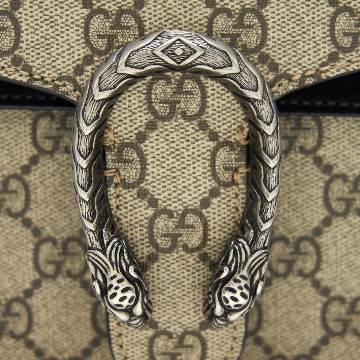 GUCCI DIONYSUS GG SUPREME MINI BAG BLACK