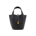 HERMES PICOTIN LOCK 18 BLACK GHW