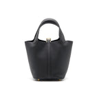 HERMES PICOTIN 18 LOCK BAG BLACK WITH GHW
