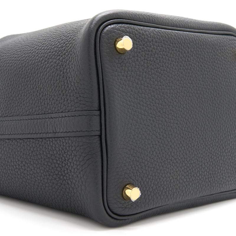 Hermes Picotin 18 Lock Bag Black with GHW