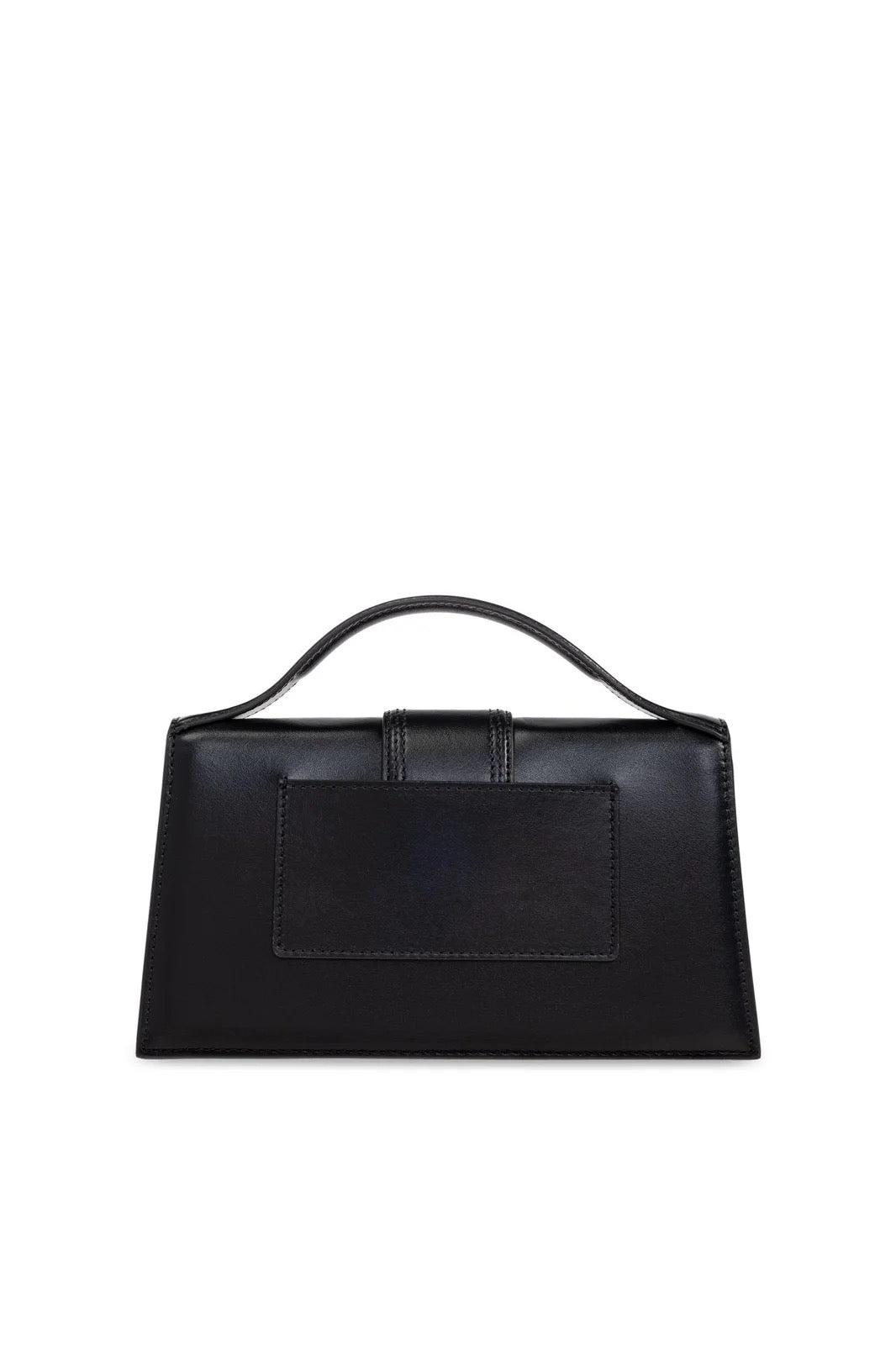 JACQUEMUS THE LARGE BLACK BAMBINO STRAPPED HANDBAG