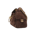 CHANEL 25 SUEDE CALFSKIN MINI HANDBAG GHW