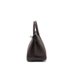 HERMES BIRKIN 25 EBENE/GOLD TOGO SHW
