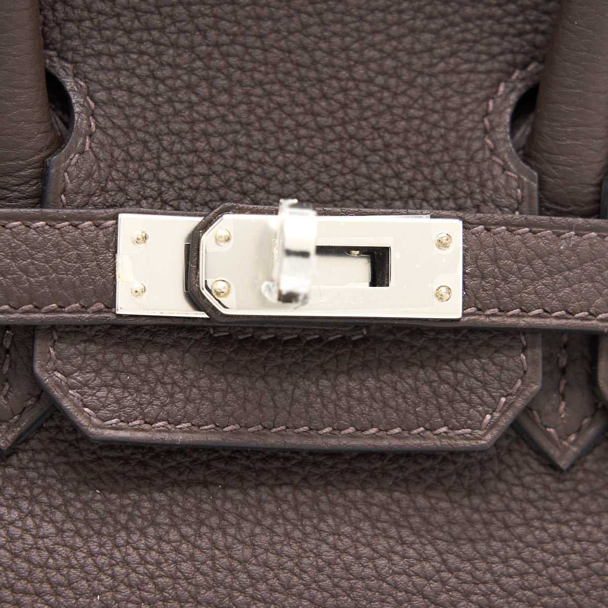 HERMES BIRKIN 25 EBENE/GOLD TOGO SHW