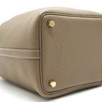 Hermes Picotin 18 Lock Bag Etoupe GHW