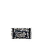 DIOR SMALL BOOK TOTE BLUE/WHITE TOILE DE JOUY REVERSE EMBROIDERY