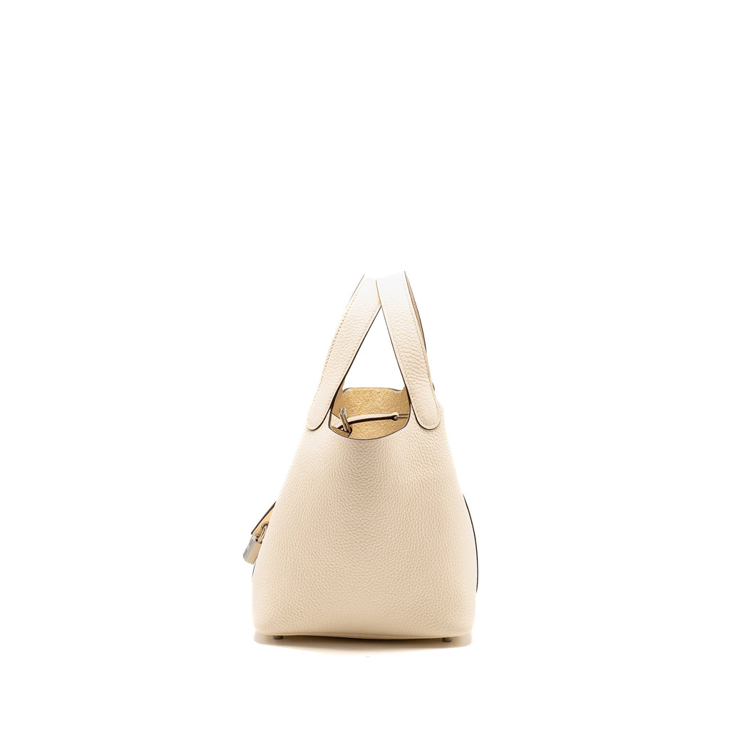 HERMES Picotin 18 Lock Bag Clemence Nata SHW