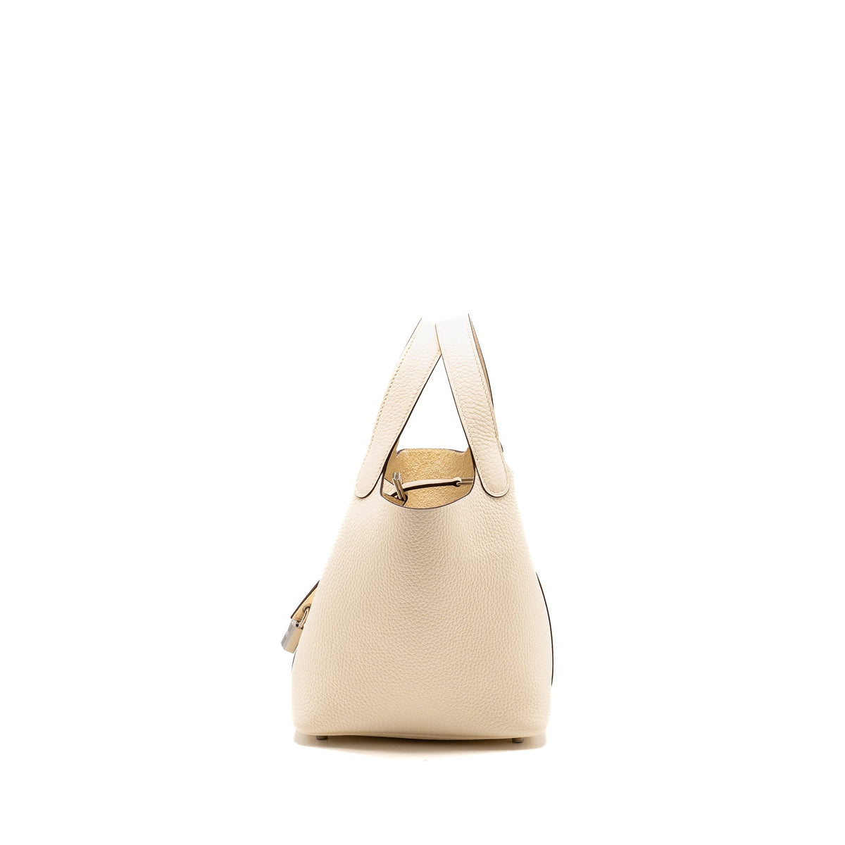 HERMES Picotin 18 Lock Bag Clemence Nata SHW