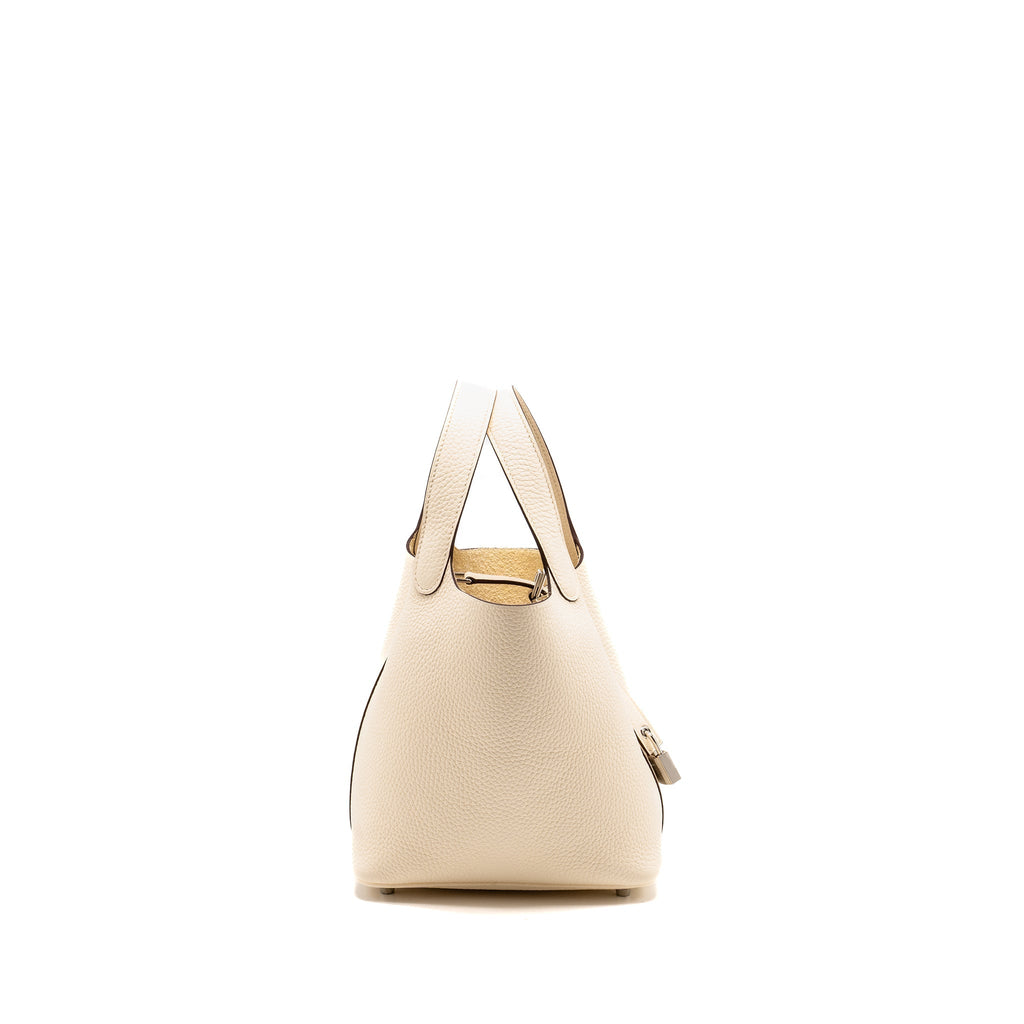 HERMES Picotin 18 Lock Bag Clemence Nata SHW