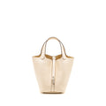HERMES Picotin 18 Lock Bag Clemence Nata SHW