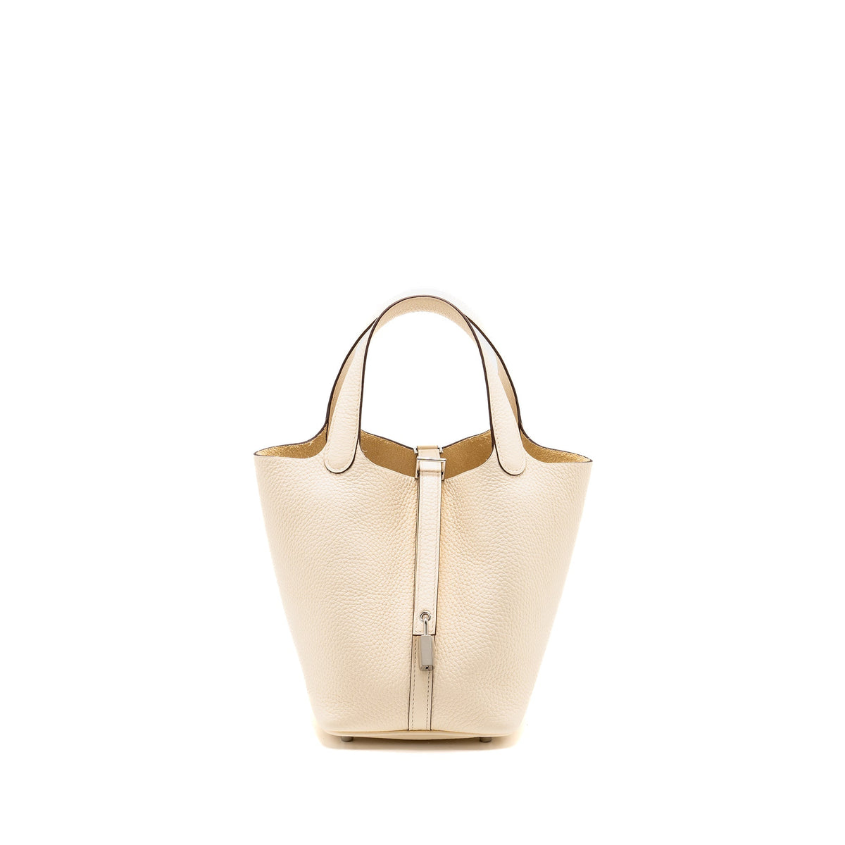 HERMES Picotin 18 Lock Bag Clemence Nata SHW