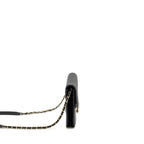 CHANEL PARIS-CUBA THREAD AROUND FLAP BAG WITH CHAIN CAVIAR BLACK LGHW