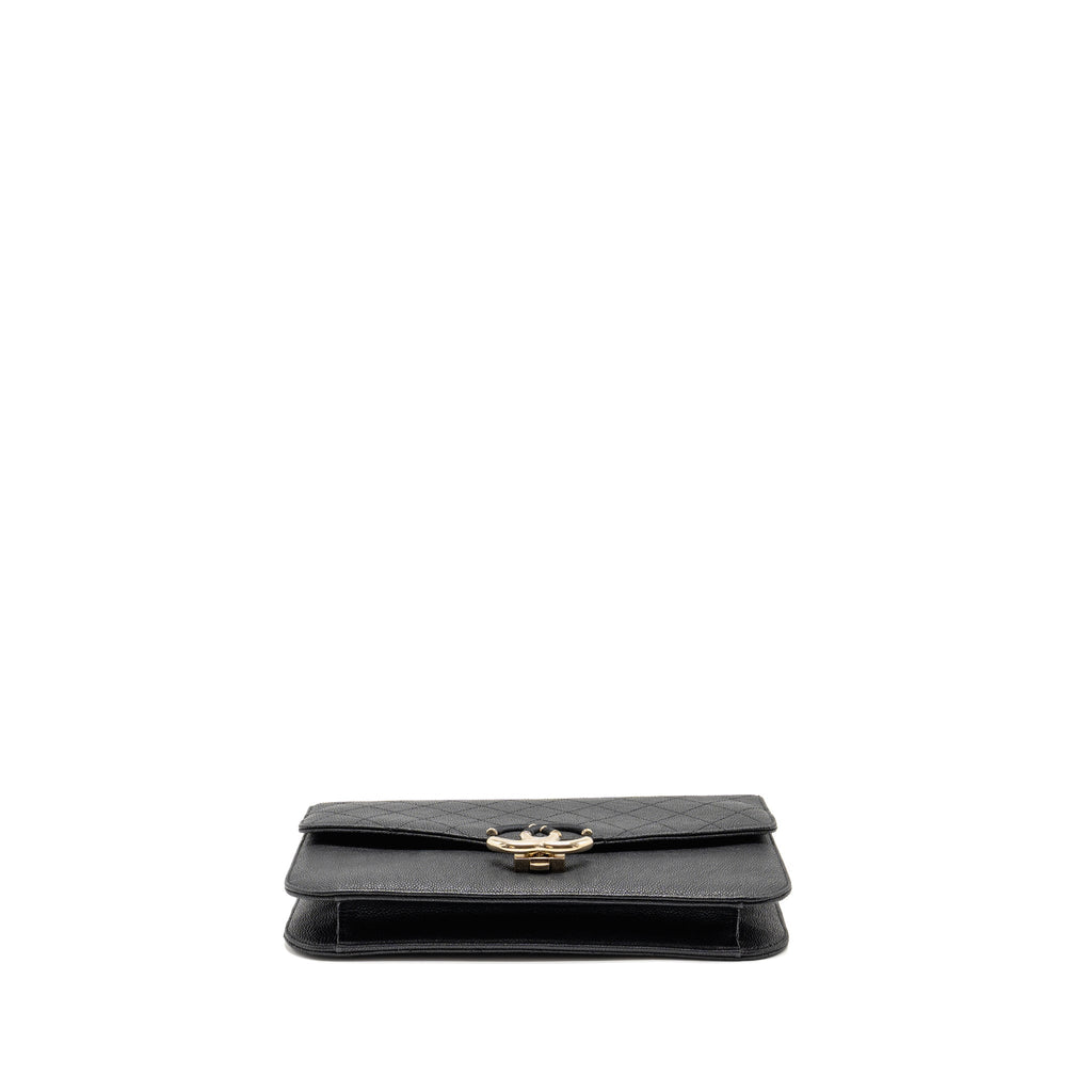 CHANEL PARIS-CUBA THREAD AROUND FLAP BAG WITH CHAIN CAVIAR BLACK LGHW