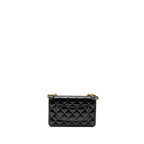 CHANEL 24A WALLET ON CHAIN SHINY CALFSKIN BLACK GHW (MICROCHIP)