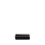 CHANEL 24A WALLET ON CHAIN SHINY CALFSKIN BLACK GHW (MICROCHIP)