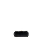 CHANEL MINI RECTANGULAR FLAP BAG CHEVRON LAMBSKIN BLACK LGHW