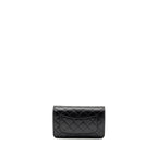CHANEL CLASSIC WALLET ON CHAIN CAVIAR BLACK GHW