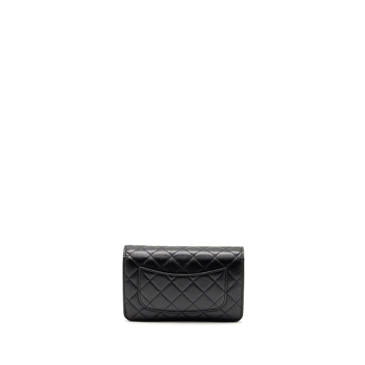 CHANEL CLASSIC WALLET ON CHAIN CAVIAR BLACK GHW
