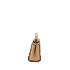 FENDI MINI PEEKABOO CALFSKIN BEIGE GHW