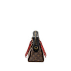 LOUIS VUITTON TUILERIES BAG MONOGRAM CANVAS BLACK/RED GHW