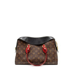 LOUIS VUITTON TUILERIES BAG MONOGRAM CANVAS BLACK/RED GHW