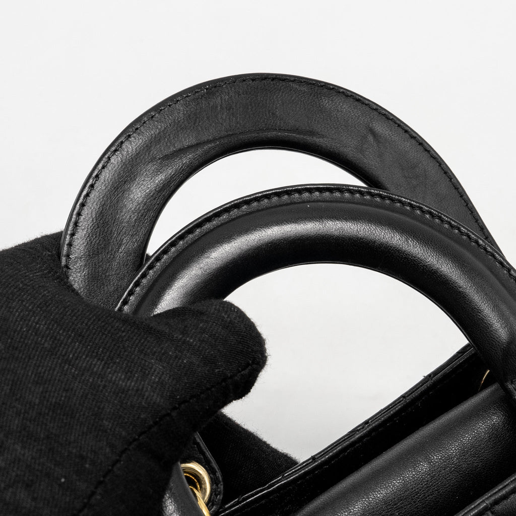DIOR MY ABC SMALL LADY DIOR LAMBSKIN BLACK GHW